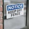 Signmission Keep Off Fence, 5 in W x Rectangle, Vinyl Decal OS-2PACK-NS-D-35-L-13820 - alternate 3